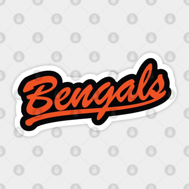 Bengals Cincy Sticker by Nagorniak